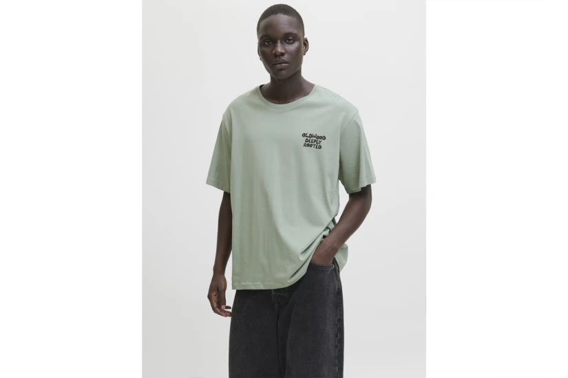 Jack And Jones Jjwobly Ανδρικό Κοντομάνικο T-Shirt Φυστικί