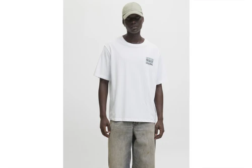 Jack And Jones Jjwobly T-Shirt Ανδρικό (12278541 WHITE)