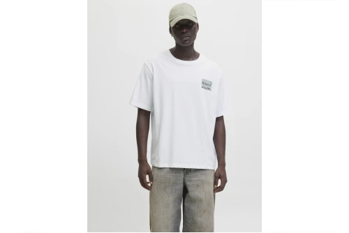 Jack And Jones Jjwobly T-Shirt Ανδρικό (12278541 WHITE)
