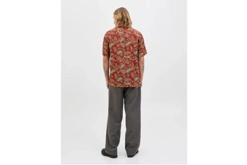 Jack And Jones Jprbluhendrix Print Πουκάμισο Κοντομάνικο Ανδρικό (12278994 TANDOORI SPICE)