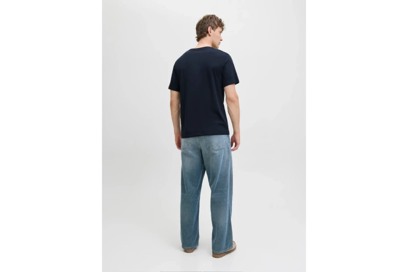 Jack And Jones Ανδρικό Κοντομάνικο T-Shirt Μπλε Σκούρο