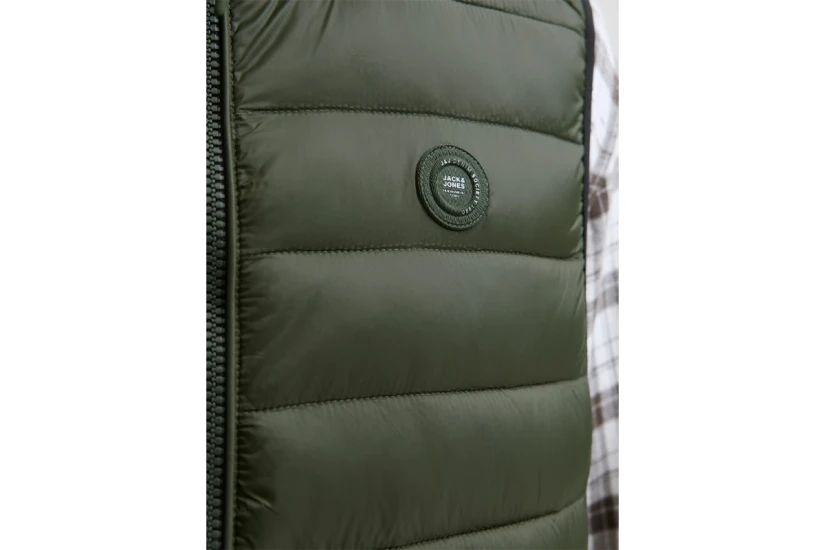 Jack And Jones Ανδρικό Αμάνικο Μπουφάν Χακί