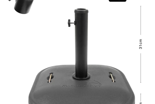 Escape Camping Βάση Ομπρέλας Τετράγωνη Τσιμεντένια 25Kg (12281)