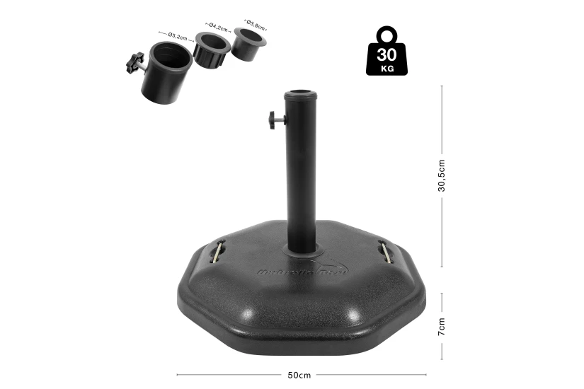 Escape Camping Βάση Ομπρέλας Οκτάγωνη Τσιμεντένια 30Kg (12282)