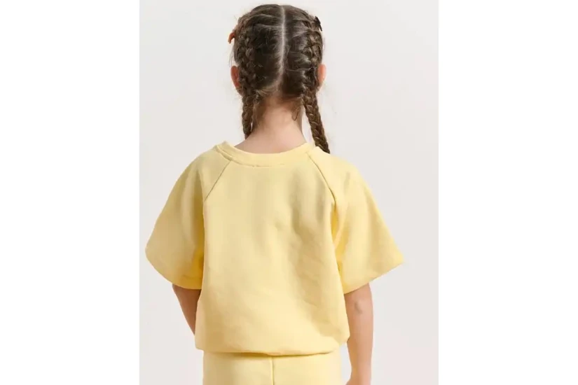 Body Talk Less Is More Mini Me Παιδικό Κοντομάνικο T-Shirt Κίτρινο
