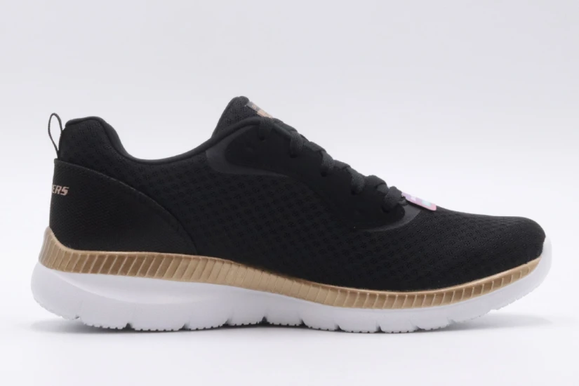 Skechers Bountiful Flex Appeal 3.0 Σνίκερς Μαύρα, Μπρονζέ, Λευκά