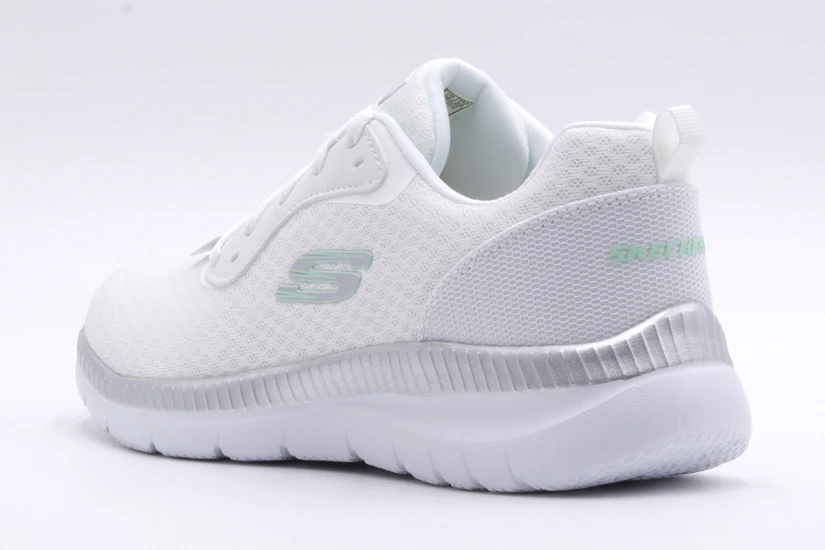 Skechers Bountiful Flex Appeal 3.0 Σνίκερς Λευκά, Ασημί