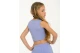 Body Talk Ribbed Παιδικό Αμάνικο Crop Top Λιλά