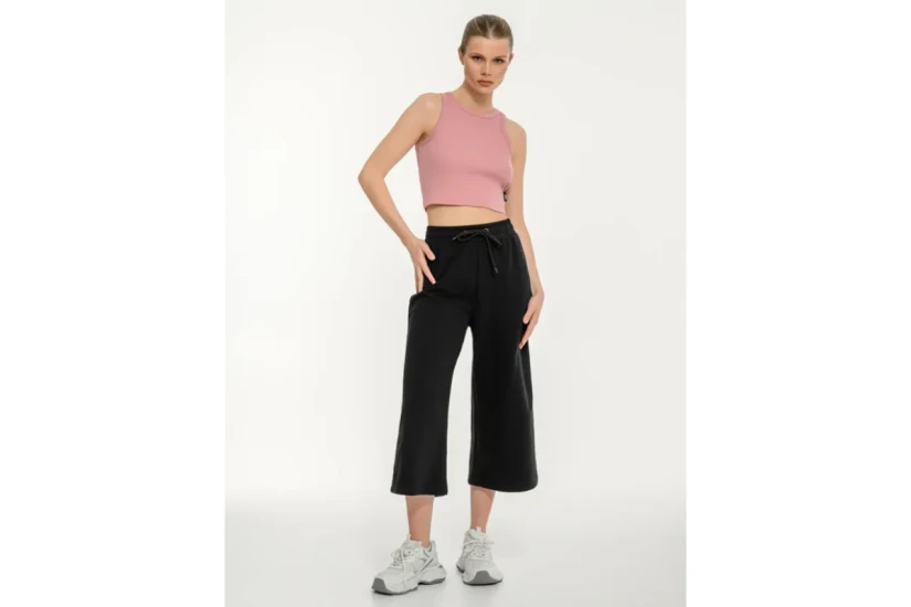 Body Talk Γυναικείο Αμάνικο Crop Top Ροζ