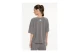 Body Talk Γυναικείο Κοντομάνικο Cropped T-Shirt Γκρι