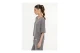Body Talk Γυναικείο Κοντομάνικο Cropped T-Shirt Γκρι
