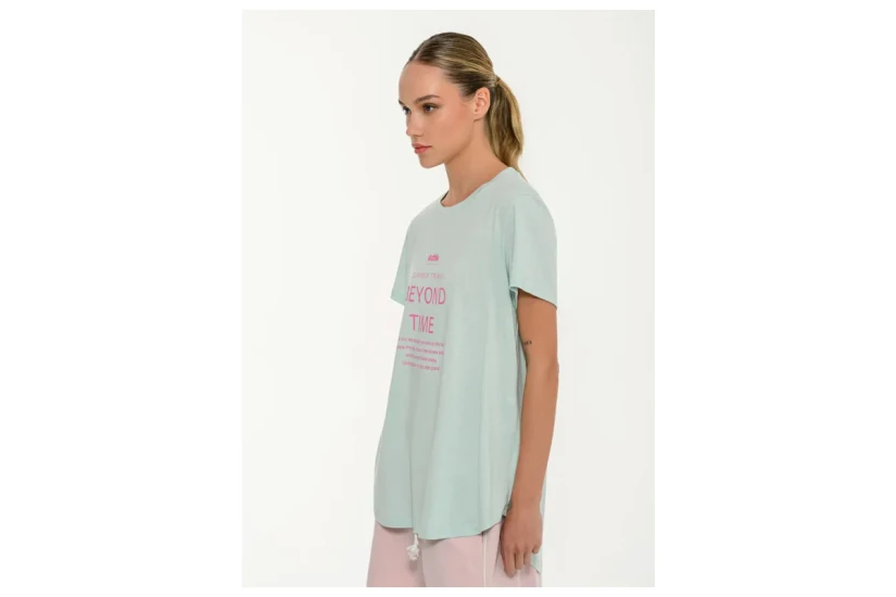 Body Talk Beyond Time Γυναικείο Κοντομάνικο T-Shirt Μέντα