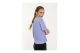 Body Talk Γυναικείο Κοντομάνικο Cropped T-Shirt Λιλά