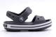 Crocs Crocband Βρεφικά-Παιδικά Σανδάλια Ανθρακί, Λευκά