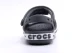 Crocs Crocband Βρεφικά-Παιδικά Σανδάλια Ανθρακί, Λευκά