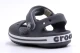 Crocs Crocband Βρεφικά-Παιδικά Σανδάλια Ανθρακί, Λευκά