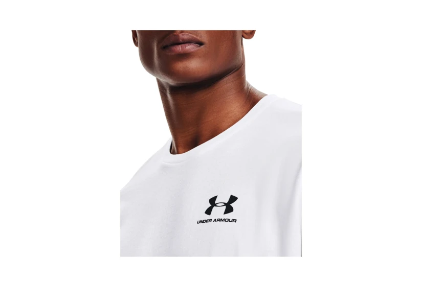 Under Armour Left Chest Logo Ανδρικό Κοντομάνικο T-Shirt Λευκό