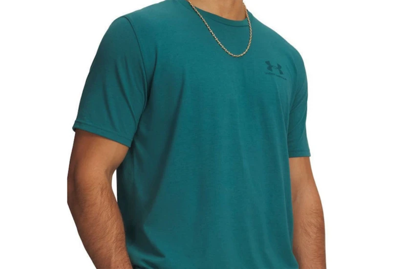 Under Armour Left Chest Logo Ανδρικό Κοντομάνικο T-Shirt Κυπαρισσί