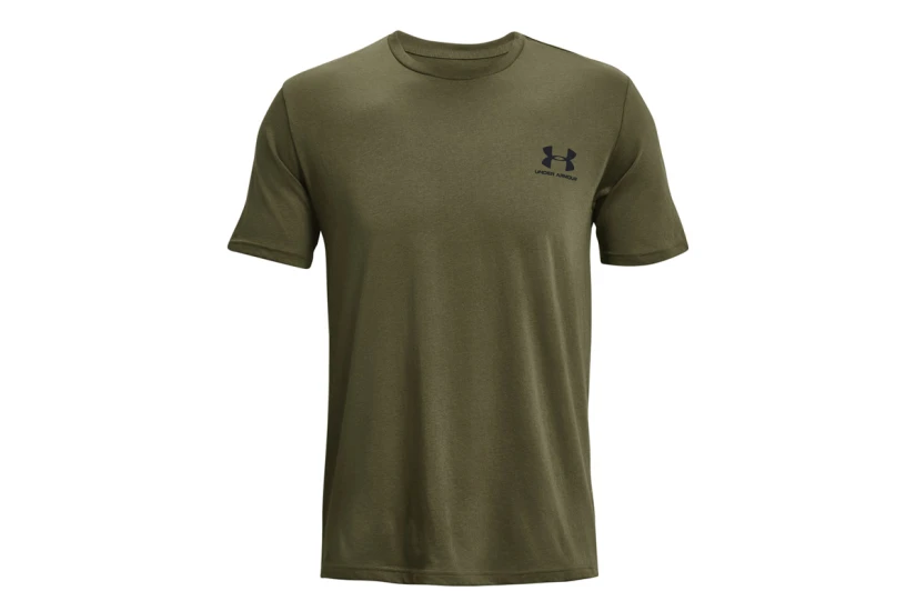 Under Armour Left Chest Logo Ανδρικό Κοντομάνικο T-Shirt Χακί