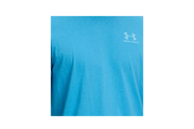 Under Armour Left Chest Logo Ανδρικό Κοντομάνικο T-Shirt Γαλάζιο