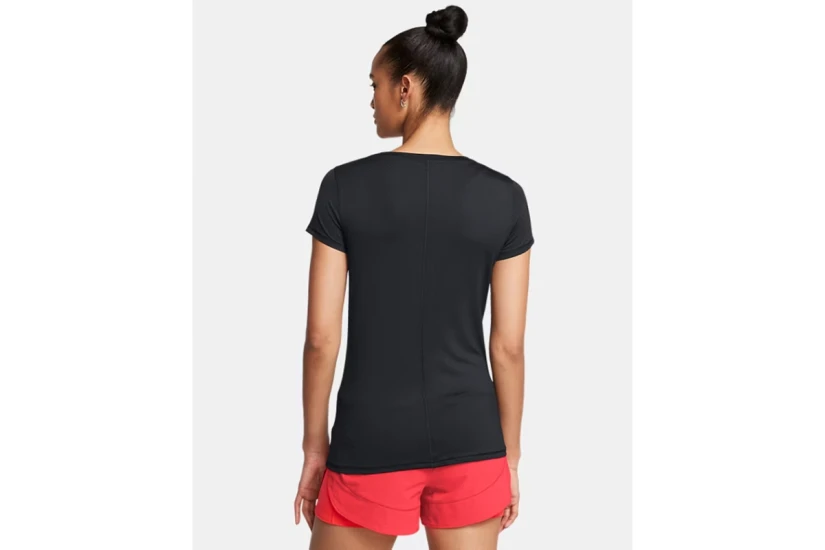 Under Armour HeatGear Armour Γυναικείο Κοντομάνικο T-Shirt Μαύρο