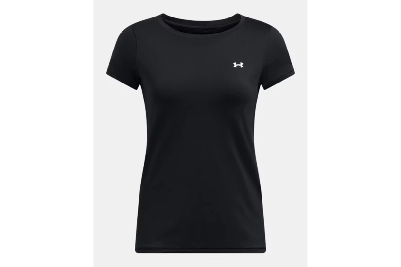 Under Armour HeatGear Armour Γυναικείο Κοντομάνικο T-Shirt Μαύρο