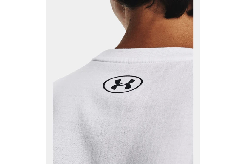 Under Armour Left Chest Cut - Off Ανδρική Αμάνικη Μπλούζα Λευκή
