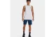 Under Armour Left Chest Cut - Off Ανδρική Αμάνικη Μπλούζα Λευκή