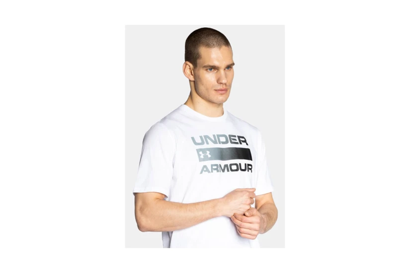 Under Armour Team Issue Wordmark Ανδρικό Κοντομάνικο T-Shirt Λευκό, Γκρι, Μαύρο