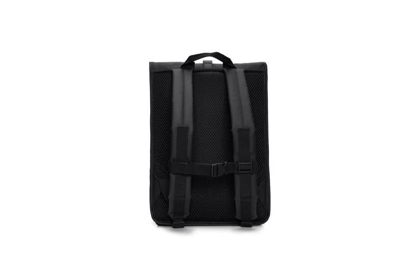 Rains Rolltop Rucksack Casual Σακίδιο Πλάτης Μαύρο 17L 