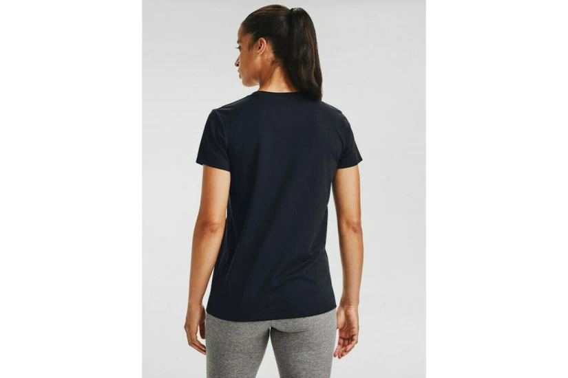 Under Armour Sportstyle Logo Γυναικείο Κοντομάνικο T-Shirt Μαύρο, Λευκό