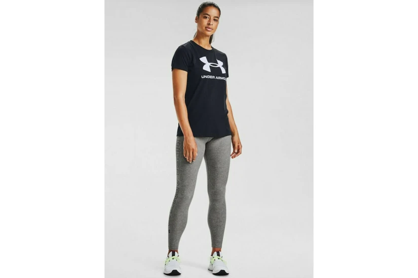 Under Armour Sportstyle Logo Γυναικείο Κοντομάνικο T-Shirt Μαύρο, Λευκό