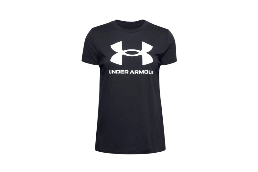Under Armour Sportstyle Logo Γυναικείο Κοντομάνικο T-Shirt Μαύρο, Λευκό