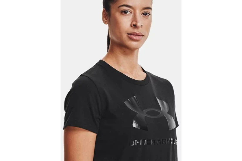 Under Armour Sportstyle Logo Γυναικείο Κοντομάνικο T-Shirt Μαύρο