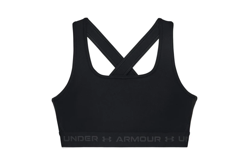 Under Armour Crossback Medium Γυναικείο Μπουστάκι Μαύρο