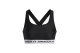 Under Armour Crossback Medium Γυναικείο Μπουστάκι Μαύρο, Λευκό