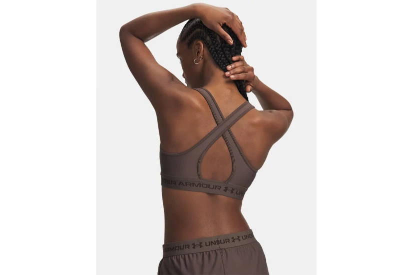 Under Armour Crossback Medium Γυναικείο Μπουστάκι Καφέ