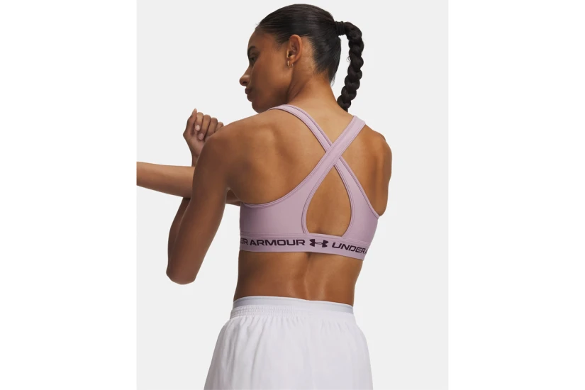 Under Armour Crossback Medium Γυναικείο Μπουστάκι Λιλά