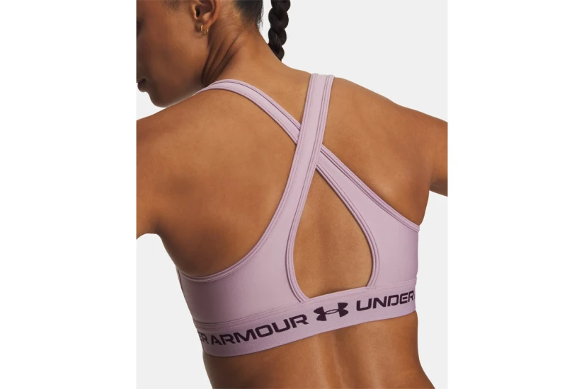 Under Armour Crossback Medium Γυναικείο Μπουστάκι Λιλά