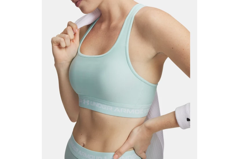 Under Armour Crossback Medium Γυναικείο Μπουστάκι Τυρκουάζ