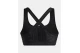 Under Armour Crossback Mid Print Γυναικείο Μπουστάκι Μαύρο, Ανθρακί