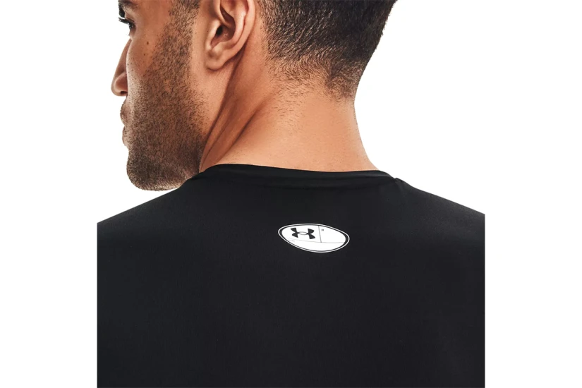 Under Armour Heatgear Ανδρική Αμάνικη Μπλούζα Μαύρη