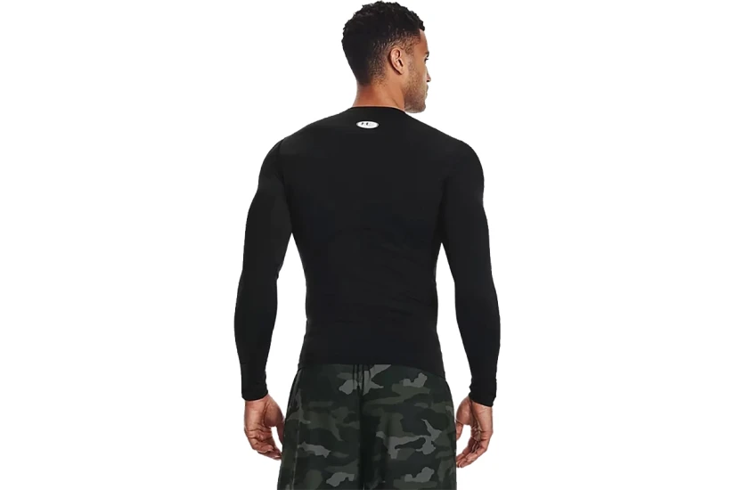 Under Armour HeatGear Ανδρική Μακρυμάνικη Ισοθερμική Μπλούζα Μαύρη