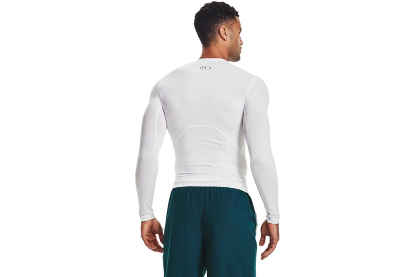 Under Armour HeatGear Ανδρική Μακρυμάνικη Ισοθερμική Μπλούζα Λευκή