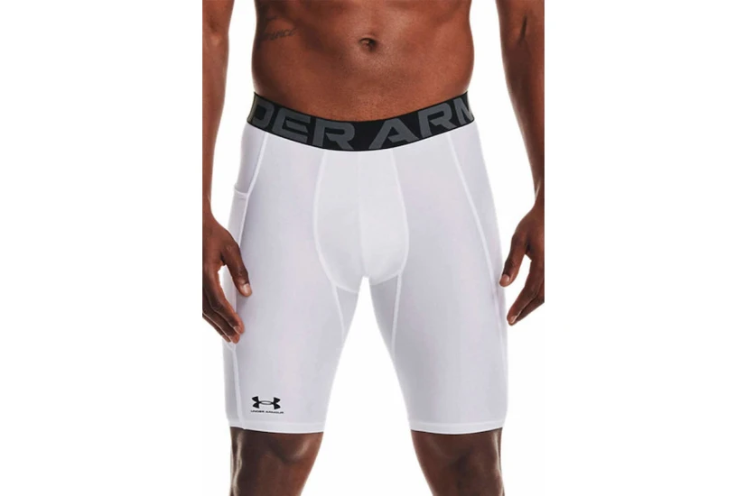 Under Armour Heatgear Ανδρικό Κοντό Κολάν Λευκό