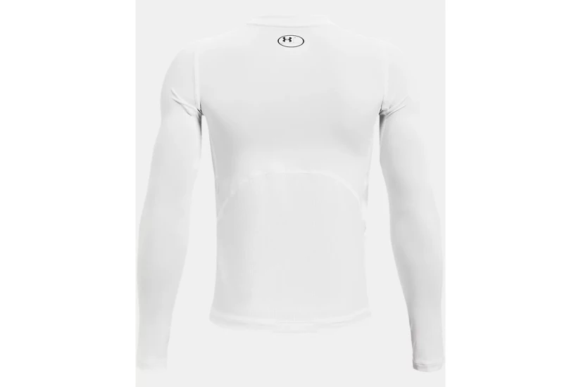 Under Armour Heatgear Armour Παιδική Ισοθερμική Μπλούζα Λευκή