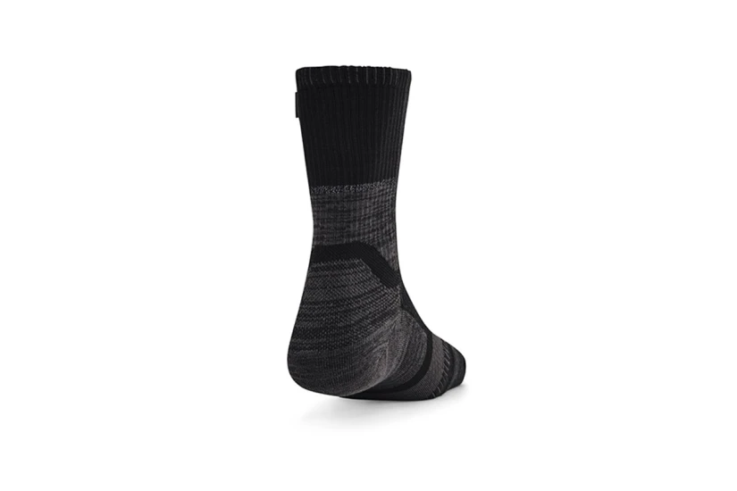 Under Armour ArmourDry Run Kάλτσες Μέχρι τη Γάμπα Μαύρες, Γκρι