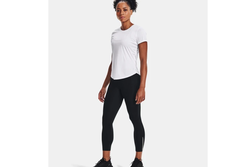 Under Armour Launch Ankle Γυναικείο Κολάν 7/8 Μαύρο, Ασημί