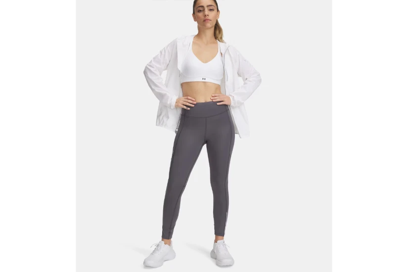 Under Armour Launch Ankle Γυναικείο Κολάν 7/8 Γκρι, Ασημί