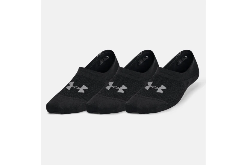 Under Armour Breathe Lite Ultra Κάλτσες Μέχρι τον Αστράγαλο Μαύρες 3 Τεμάχια